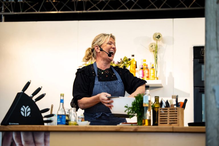 laughing chef